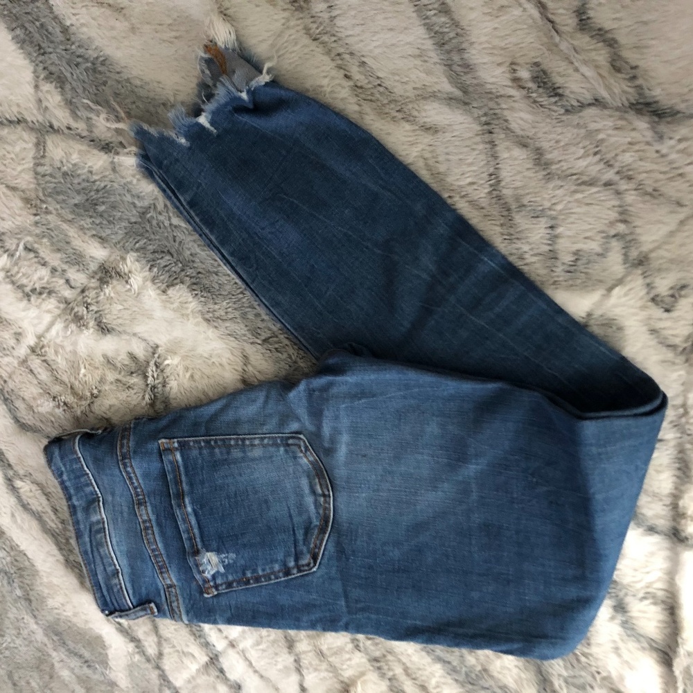 Zara skinny ripped